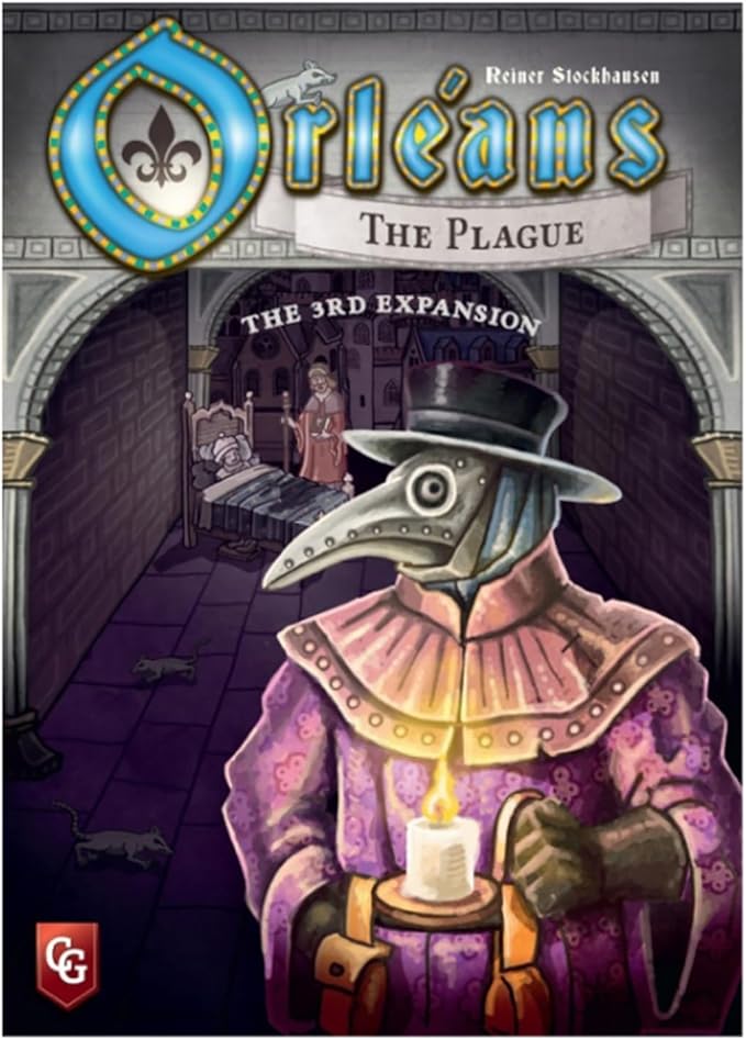 Orleans: The Plague - The 3rd Expansion, Strategy Game, New Cards, Tiles, Corpse Tokens & Events, Ages 12+, 1-5 Players, 90 Min