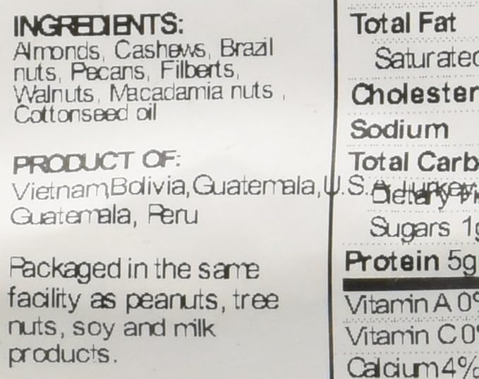 Sincerely Nuts Roasted & Unsalted Mixed Nuts (5 LB) Almonds, Cashews, Brazil Nuts, Hazelnuts & Pecans - Vegan, Kosher & Gluten-Free Food-Nutrient Rich Alternative Treat for the Whole Family