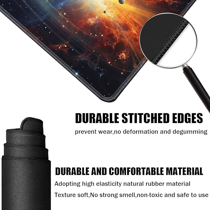 Board Game for TCG Playmat Table Mats Games Size 60X35 cm Mousepad Compatible for MTG RPG CCG Trading Card Game Play mats with 6 Dice (Playmat 123)