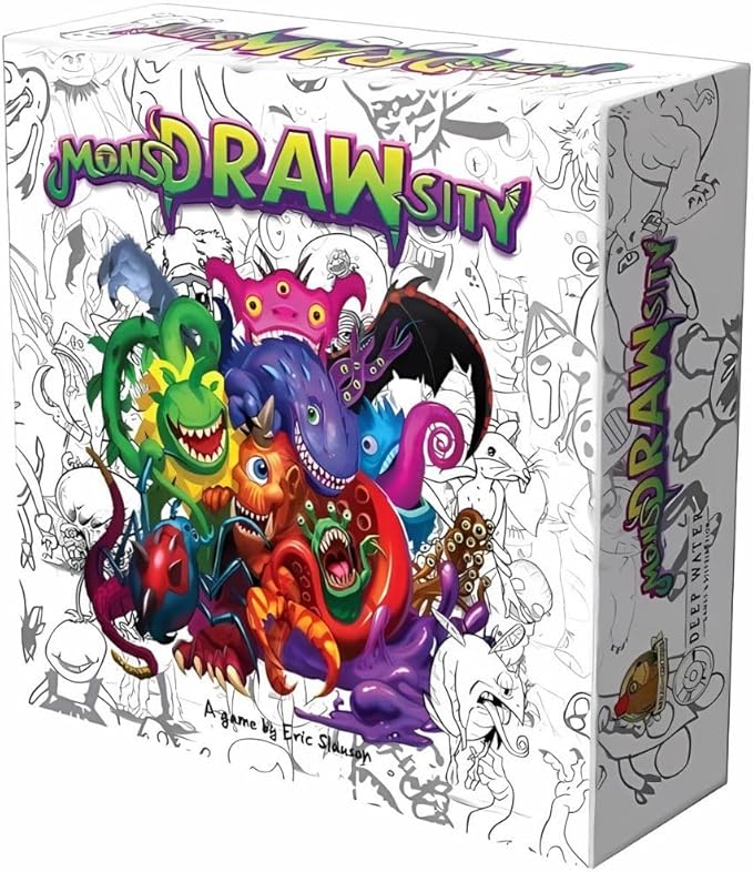 MonsDRAWsity, Drawing Party Game Based on Verbal Description, Take Turns Describing & Drawing a Bizarre Monster - Be The Player Whose Drawing Most Closely Matches, 8+, 3-8 Players