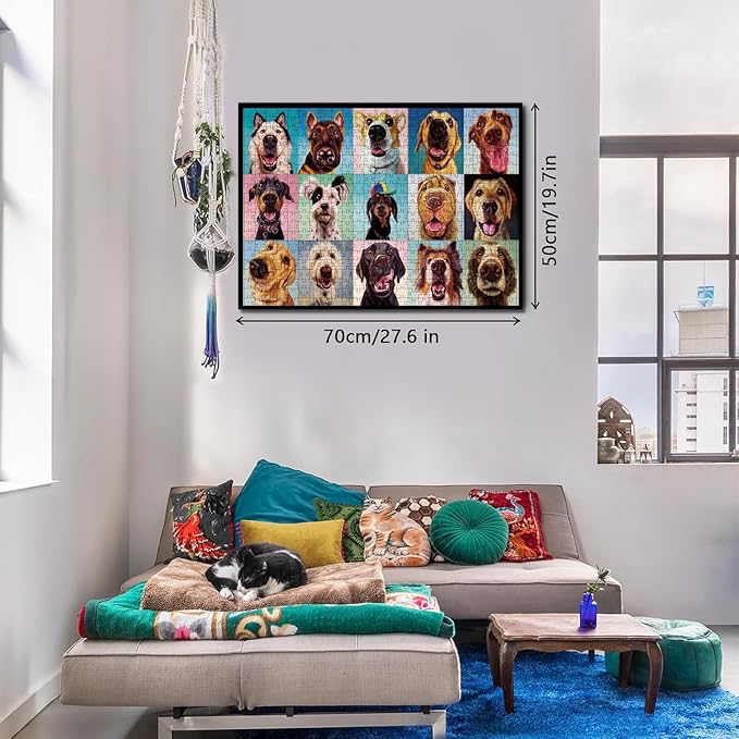 1000 Piece Jigsaw Puzzle for Adults (Dog Nose, 27.5 * 19.7 in)