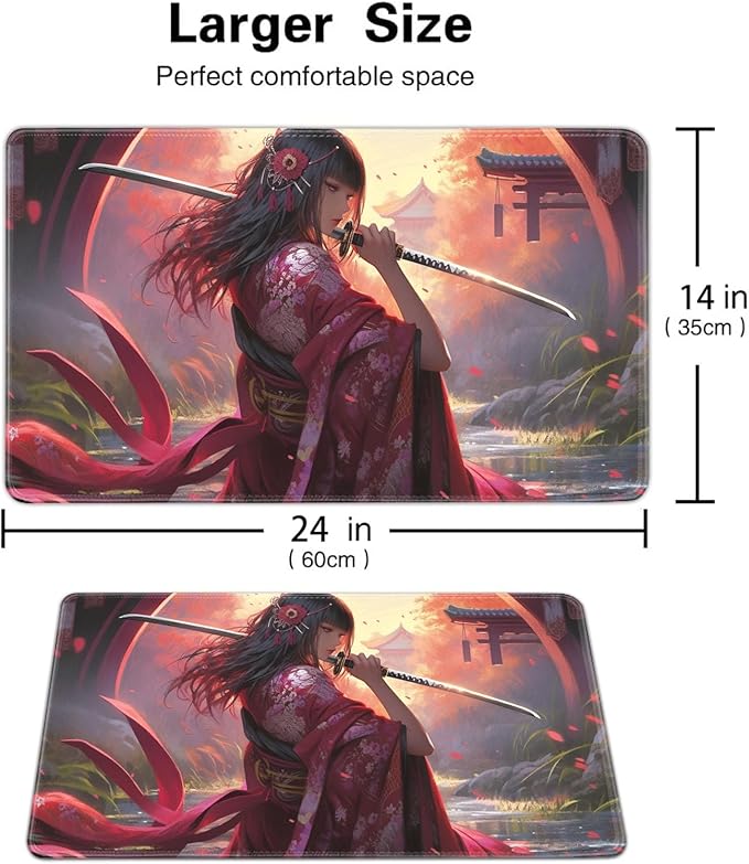 Board Game for TCG Playmat Table Mats Games Size 60X35 cm Mousepad Compatible for MTG RPG CCG Trading Card Game Play mats with 6 Dice (Playmat 126)