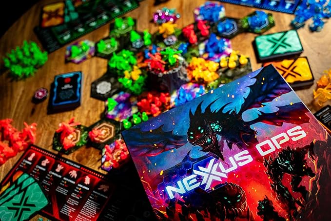 Renegade Game Studios: Nexus Ops - Strategy Board Game, Carry Out Secret Missions & Control The Mines to Collect Rubium, Ages 14+, 2-4 Players, 90 Min
