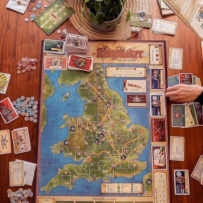 Kingmaker – Board Game by Gibsons Games -1-6 Players – 60-120 Minutes of Gameplay – Games for Game Night – Teens and Adults Ages 14+ - English Version