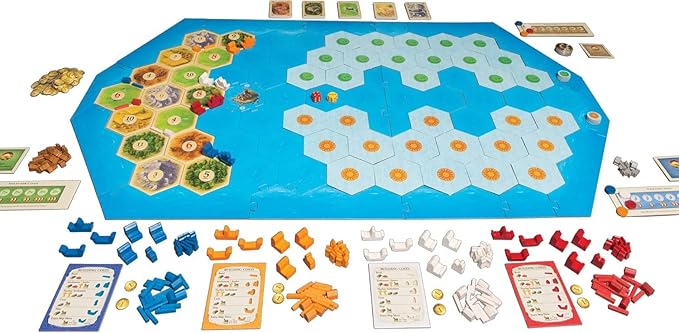 CATAN Explorers & Pirates Board Game Expansion - Set Sail on Epic Adventures! Strategy Game, Family Game for Kids and Adults, Ages 12+, 3-4 Players, 90 Minute Playtime, Made by CATAN Studio