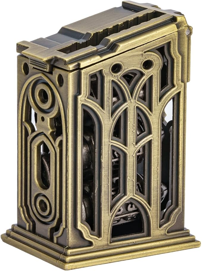 UDIXI Metal DND Dice Set, 7-Die Bullet Polyhedral Dice Set Cool Style with Unique Container for D&D, Role Playing Game or Other Tabletop Games（Silver）