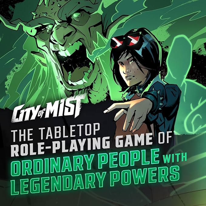 Son of Oak City of Mist Starter Box - Beginner-Friendly Tabletop RPG Set, Includes Streamlined Rulebooks, Pre-Made Characters, Shark Tank Adventure, Custom Dice, Maps, Tokens, and Status Trackers