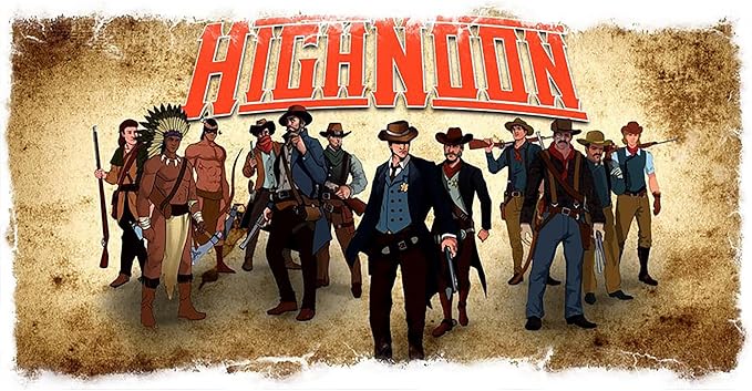 High Noon Game, Inc. High Noon: 4 Player Starter Set - Board Game. Ages 8+, 2-4 Players, 60-120 Min Game Play