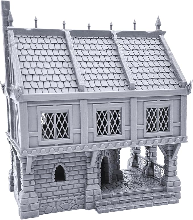 EnderToys Ulvheim Small Merchant House by Terrain4Print, 3D Printed Tabletop RPG Scenery and Wargame Terrain 28mm Miniatures
