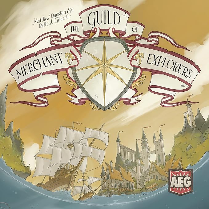 AEG The Guild of Merchant Explorers | Explore The World, Establish New Settlements | Nautical Voyage Adventure Board Game | 1-4 Players | Ages 10+