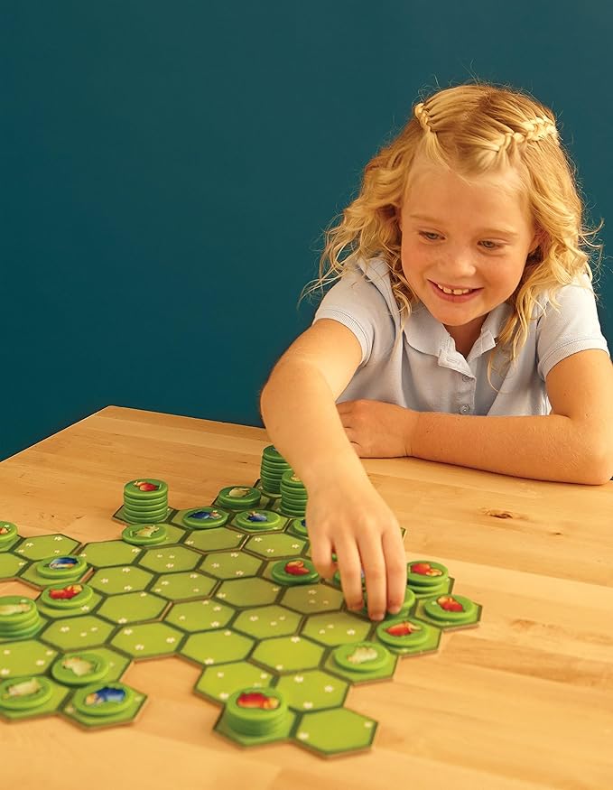 Tabletop Strategy Game, Area Control Board Game, for Kids Teens Family Adults Couples Game Nights, 2-4 Players, Ages 7+, Battle Sheep by Blue Orange Games