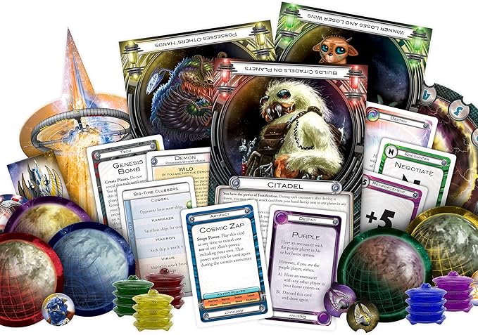 Cosmic Encounter 4th Edition Board Game by Fantasy Flight Games - Classic Intergalactic Conquest Strategy Game for Kids and Adults, Ages 14+, 3-5 Players, 1-2 Hour Playtime