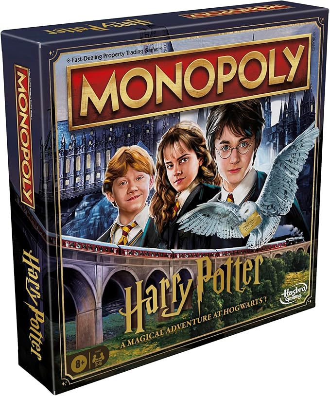 Monopoly Harry Potter Edition Board Game | A Magical Adventure at Hogwarts | Ages 8 and Up | 2 to 6 Players | Family Games | Gifts for Kids and Adults