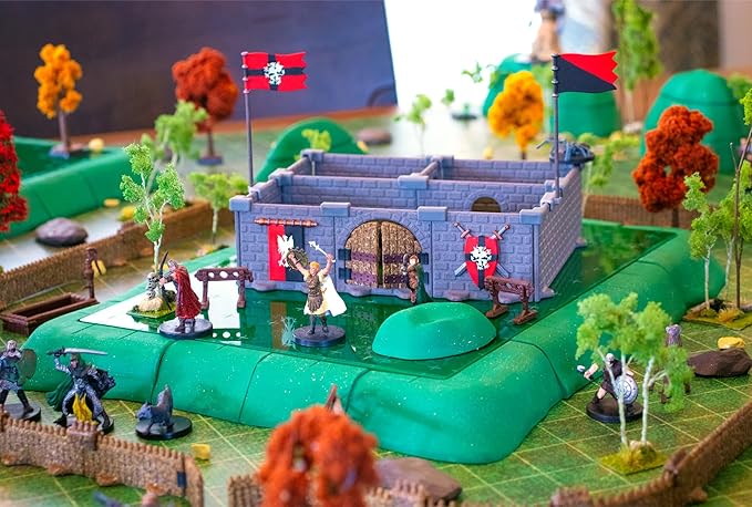 Chimera Terrain Set - Mini Dungeon Castle Cavern DND Terrain for Tabletop RPGs, Dungeons & Dragons, Pathfinder, War Gaming, and More! - by DCD (137+pcs, 7sqft)