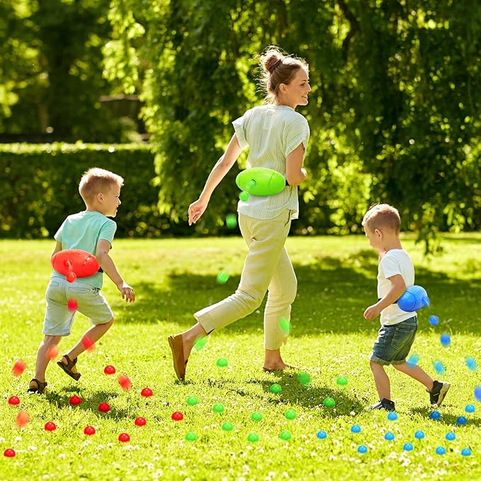 Skirfy Shaking Swing Balls Party Games,3 Pack Floor Game Party Favor Carnival Birthday Games for Kids Adult with 60 Balls, Outdoor Indoor Toys for Boys Girls, Easter Games Kids Toys