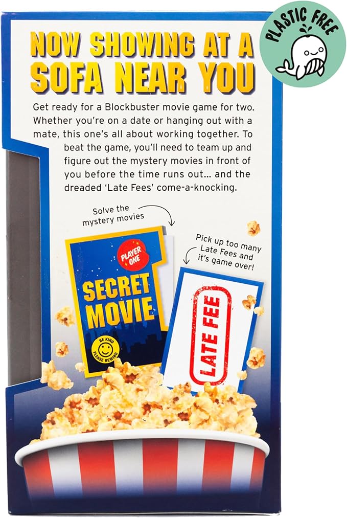 Blockbuster and Chill: 2 Player Movie Board Game For Adults and Families