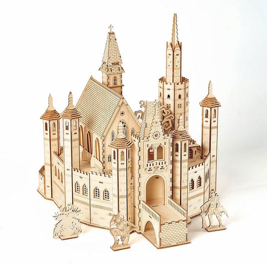 3D Wooden Puzzles Knight Creed: Lost Castle Model Kits, Brainteaser and Puzzle for Christmas/Birthday,Gifts for Adults and Teens to Build Combination