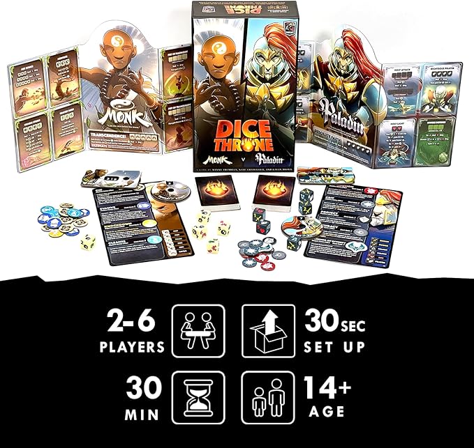 Two Hero Box - Monk v Paladin - Fast Playing Collectible Tabletop Game