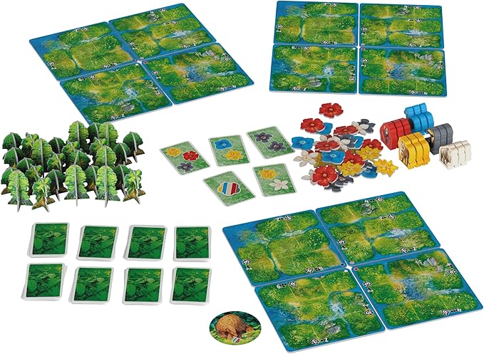 Hutan Board Game, Strategic Tile Placement Game for Families & Adults, Eco-Themed Strategy, Grow Trees, Attract Wildlife, Solo & Multiplayer 1-4 Players, Made by The Op Games