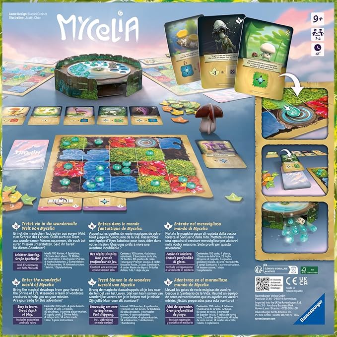 Ravensburger Mycelia Deck-Building Game - Enthralling Puzzle for Mind Teaser Enthusiasts | Ideal Gift for Kids, Teens, and Adults | Magical Mushroom Theme | Great for Solo and Group Play