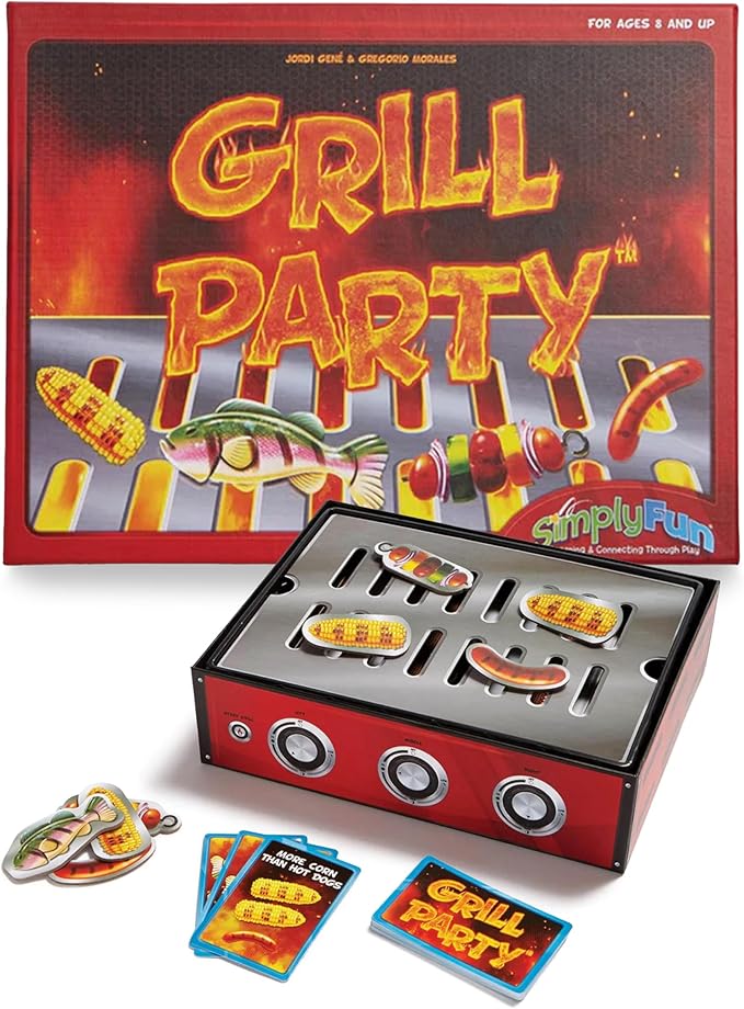 SimplyFun Grill Party - A BBQ Algebra Game for 3rd Grade Math - Engaging and Educational Math Games for Kids Ages 8-12 - 2 to 5 Players - Ages 8 & Up