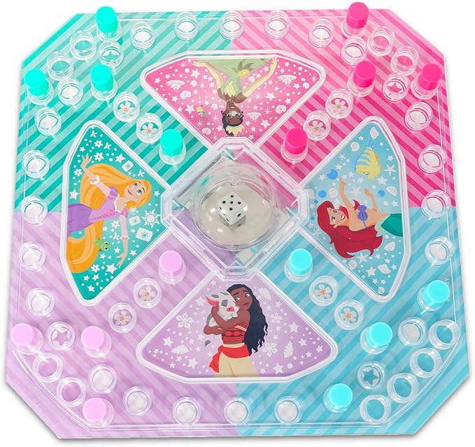 Disney Princess Pop Up Game - Bundle with Disney Princess Board Game with Pop Up Dice, Create-a-Face Stickers, More | Disney Princess Games for Girls