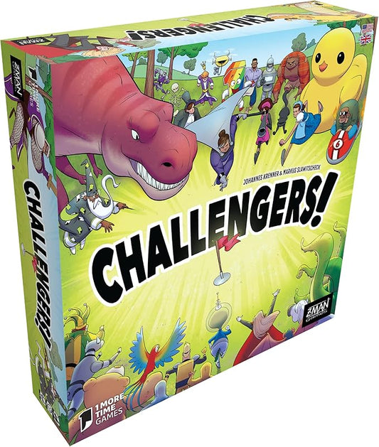 Challengers Card Game | Strategy/Interactive Deck Management Game | Fun Family Game for Adults and Kids | Ages 10+ | 1-8 Players | Average Playtime 45 Minutes | Made by Z-Man Games