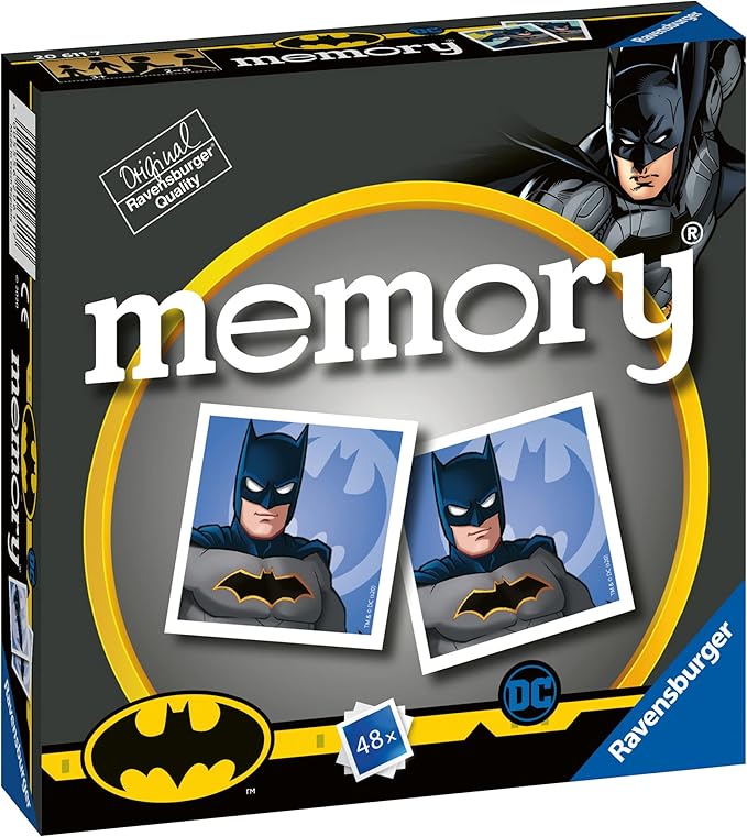 Ravensburger DC Batman Mini Memory Game - Matching Picture Snap Pairs for Kids Age 3 Years Up - Educational Todder Toy