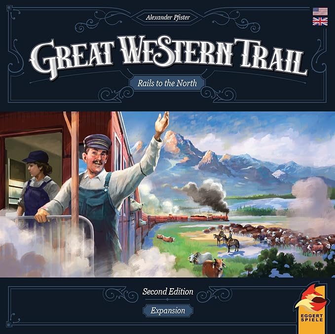 Great Western Trail 2nd Edition Rails to The North Board Game Expansion - New Adventures Await! Strategy Game for Kids & Adults, Ages 12+, 1-4 Players, 75-150 Min Playtime Made by Eggertspiele
