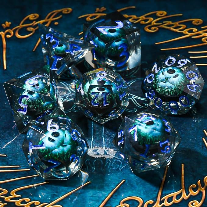 DND Dice Set, Dragon Eye Dice for Dungeons and Dragons Dice Role Playing Table Games