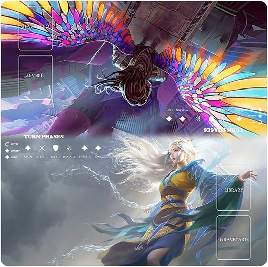 MTG Playmat Table Mats Size 60X60 cm Mousepad Compatible for MTG RPG CCG Trading Card Game Play mats Original Play Mat Art Designs & Accessories…