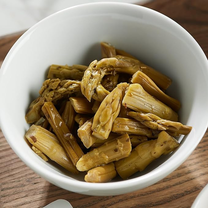 POSHI Marinated Asparagus Cuts Snack Pack | Rosemary + Oregano | Keto, Vegan, Paleo, Non GMO, Low Carb + Calorie, Gluten Free, Fully Cooked Vegetables, Gourmet, Healthy, All Natural (10 Pack, 1.34 oz)