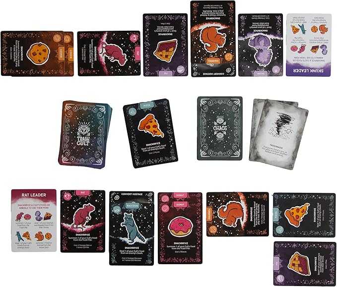 Trash Cult - Set Collection Card Game, Take That Hand Management, Become The Supreme Cult Leader, Animal Themed, Age 8+, 2-4 Players