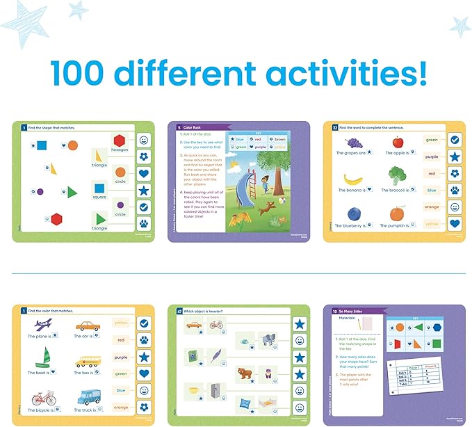 hand2mind ConfiDice! Kindergarten Prep, Learning Games for Toddlers, Math and Reading Activities