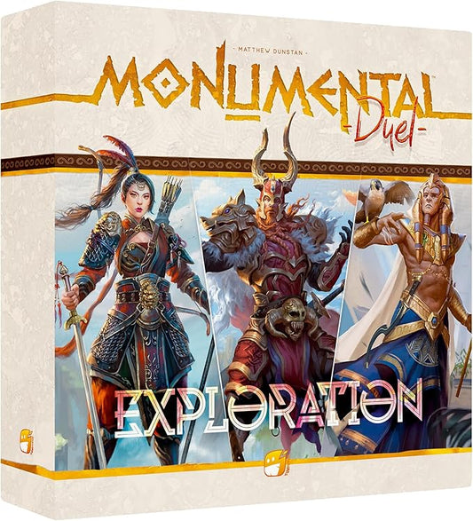 Monumental Duel - Exploration - Civilization Deck-Building Board Game, Strategy Game, Combine Or Standalone, Ages 10+, 2 Players, 60-90 Min