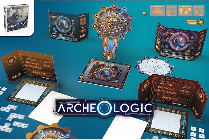 Archeo-Logic - A Competitive Deduction Board Game, Locate & Map Out A Hidden City, Ages 12+, 1-4 Players