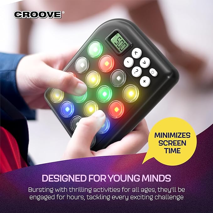 6 in 1 Brain Teasers & Memory Game, 6 Fun Games for Kids, Cool Handheld Toys, Unique Gifts for Teens, Best Activities for Tween Boy, Birthday Gift Ideas for Boys & Girls Ages 6-8 9 10 11 12 + Year Old