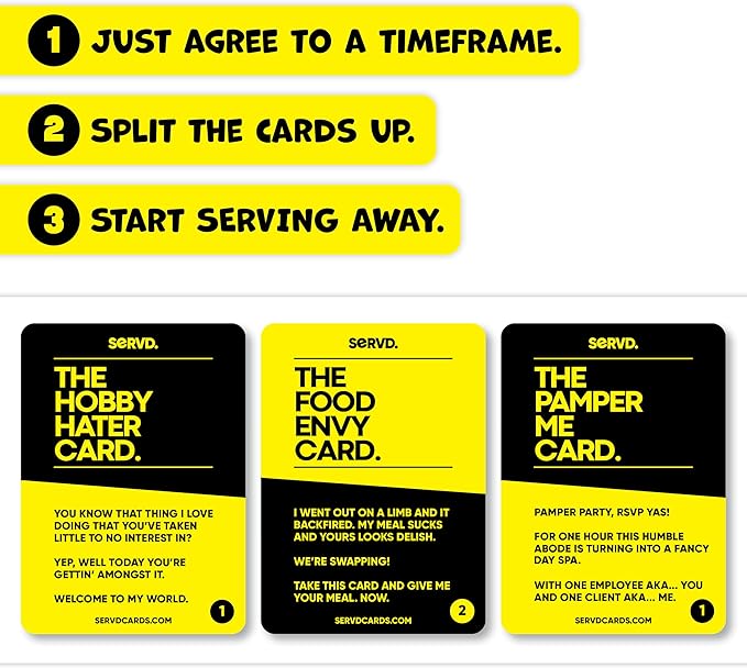 SERVD - Couples - The Hilarious Real-Life Couples Card Game | Funny Gift for Anniversary, Valentine's Day, Christmas, Date Nights & More | Unique Strategy Game