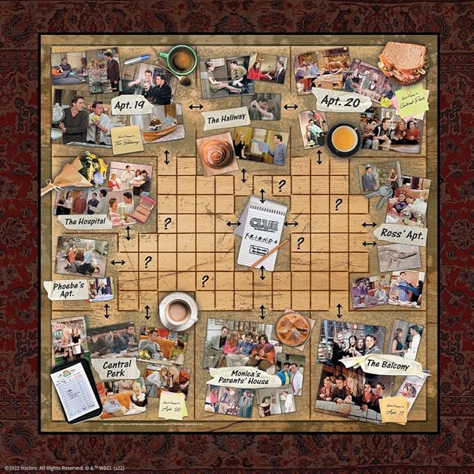 CLUE: Friends | Solve The Mystery in This Collectible Clue Game | Featuring Characters & Locations from Friends TV Sitcom Series | Officially-Licensed Friends TV Show Game & Merchandise