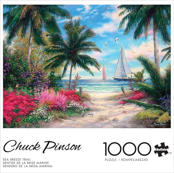 Buffalo Games - Chuck Pinson - Sea Breeze Trail - 1000 Piece Jigsaw Puzzle for Adults - Challenging Puzzle Perfect for Game Nights - Finished Size is 26.75 x 19.75