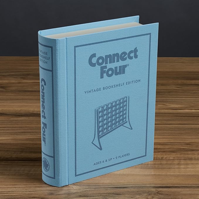 WS Game Company Connect Four Vintage Bookshelf Edition