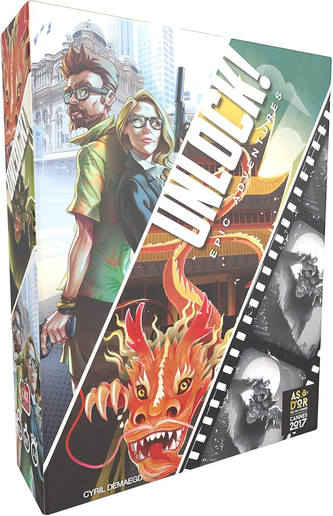 UNLOCK! Epic Adventures Card Game - Escape Room-Inspired Cooperative Adventure, Fun Family Game for Kids and Adults, Ages 10+, 1-6 Players, 1 Hour Playtime, Made by Space Cowboys