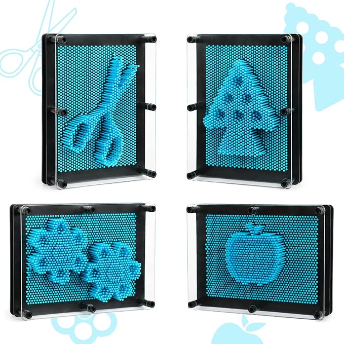 3D Pin Art Sensory Toys for Kids 5-7, Pin Art Board Impression Sensory Toys for Kids with Autism, Autism Gifts for Autistic Children Age 3, 4, 5, 6, 7, 8, 9, 10+ Years Old Boys Girls