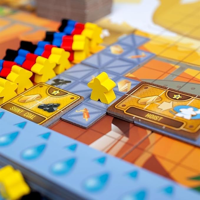 Whistle Mountain, Strategic Board Game, Tile Laying, Worker Placement Game Fun Game for Adults