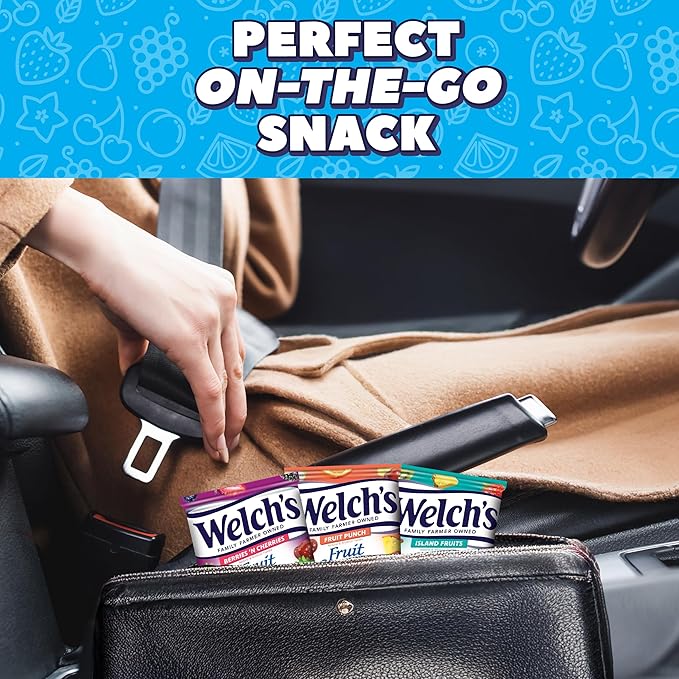 Welch's Fruit Snacks, Fruit Punch & Island Fruits & Berries 'N Cherries Snack Box, Gluten Free, 0.8oz Snack Packs (Pack of 60)