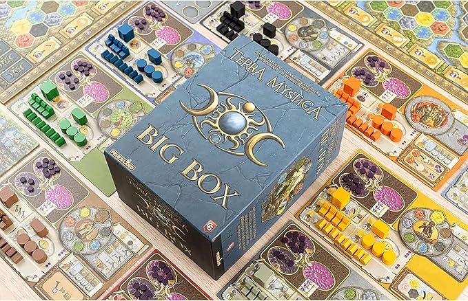Terra Mystica: Big Box - Contains: Terra Mystica: Base Game, Fire & Ice Expansion, Merchants of The Seas Expansion by Automa Factory. Ages 14+, 1-5 Players, 30 Min Per Player