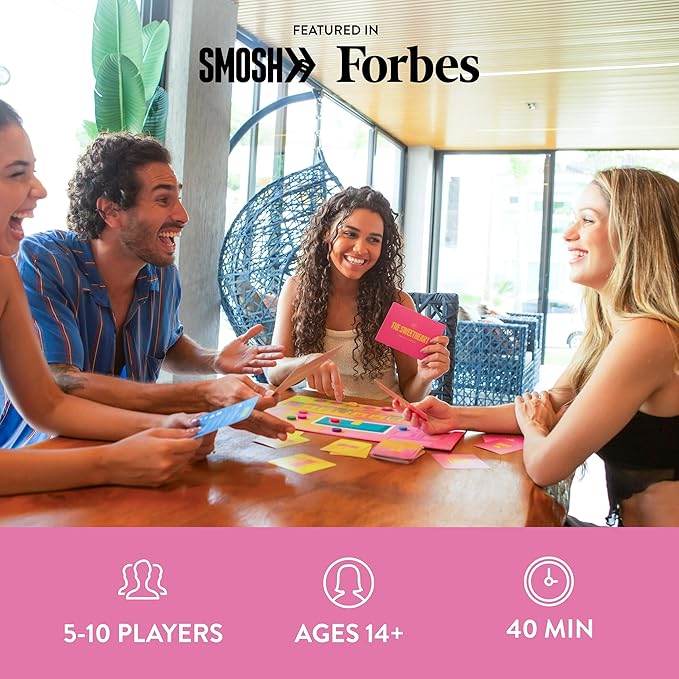 Lovestruck - Reality TV Party Board Game | 5-10 Players, for Groups, Adult Game Night, No TV Knowledge Needed, Social Deduction