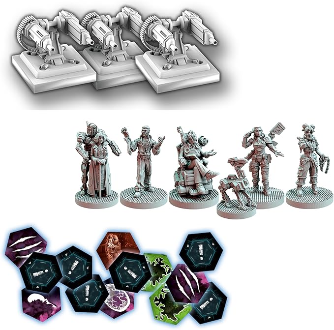 Nemesis Aftermath Board Game - Epilogue Mode Play, 5 New Characters, Added Traits & Shuttle Board, Cooperative Strategy Game for Adults, Ages 14+, 1-5 Players, 45-60 Min Playtime, Made by Rebel Studio