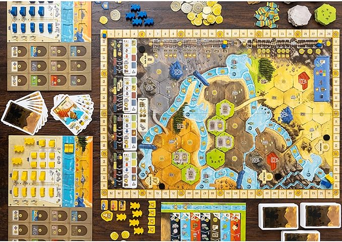 Boonlake Hand Management, Exploration Strategy Board Game, 1-4 Players, Ages 14+, 40 Minute per Player Game Play Multicolor