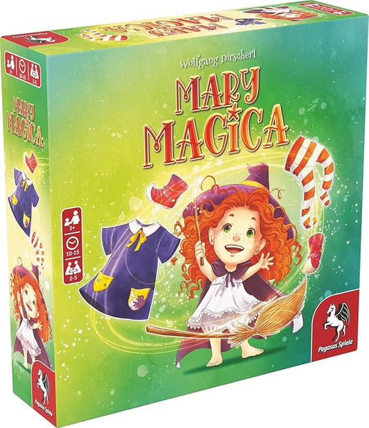 Mary Magica - Board Game by Pegasus Spiele 2-5 Players – Board Games for Family – 10-15 Minutes of Gameplay – Games for Family Game Night – Kids and Adults Ages 3+ - English Version